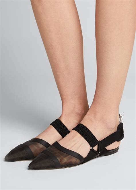 ballerine slingback fendi